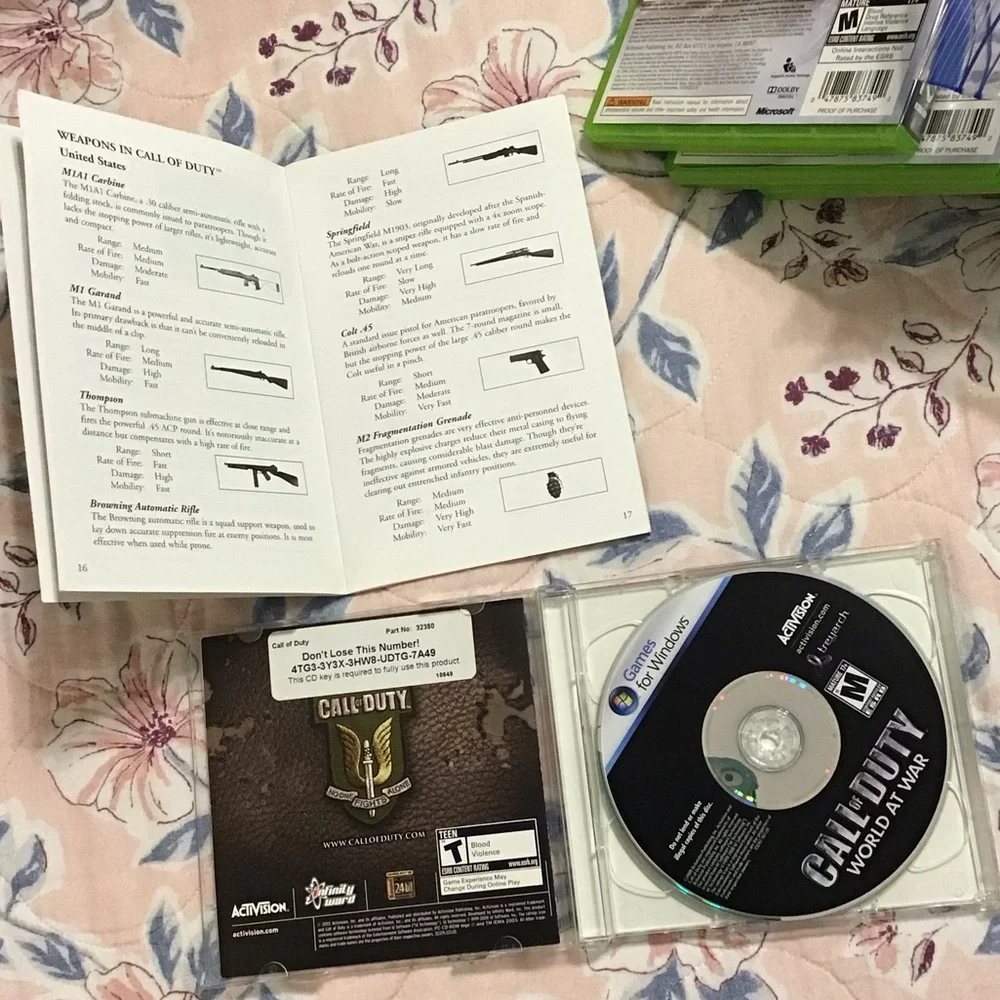 Call of Duty Game and Manual Set